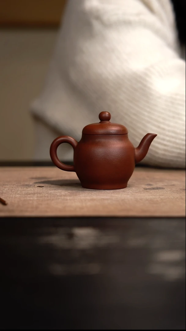 【闪购商品】紫砂茶壶宫灯壶紫泥柴烧80cc