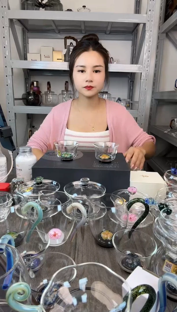水晶玻璃无盖款P*I禾器 芳韵翠主人杯 普通盒