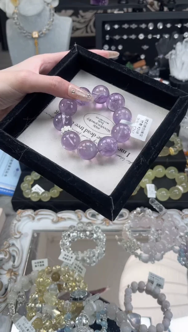 【闪购商品】烟晶手链银S925镶嵌天然水晶 多样性发货