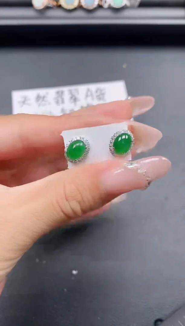 银S925镶嵌戒指翡翠111111