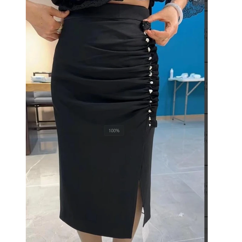 【南油玲姐】黑色半身裙56151