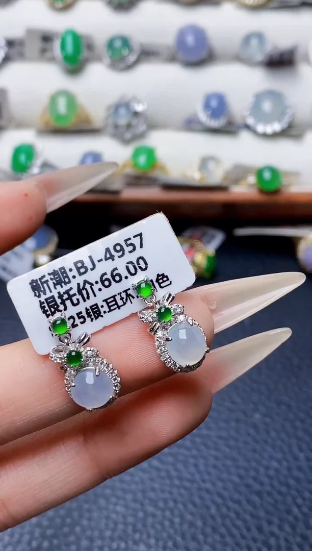 银S925镶嵌戒指翡翠1865