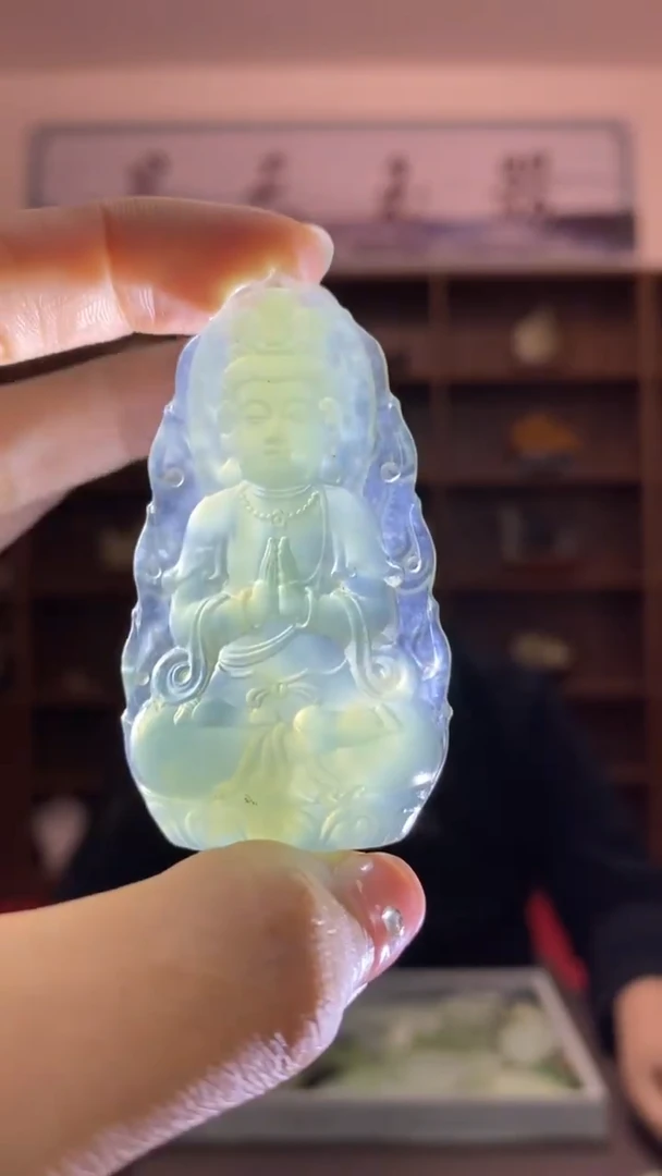 【闪购商品】岫玉颈饰未镶嵌观音吊坠