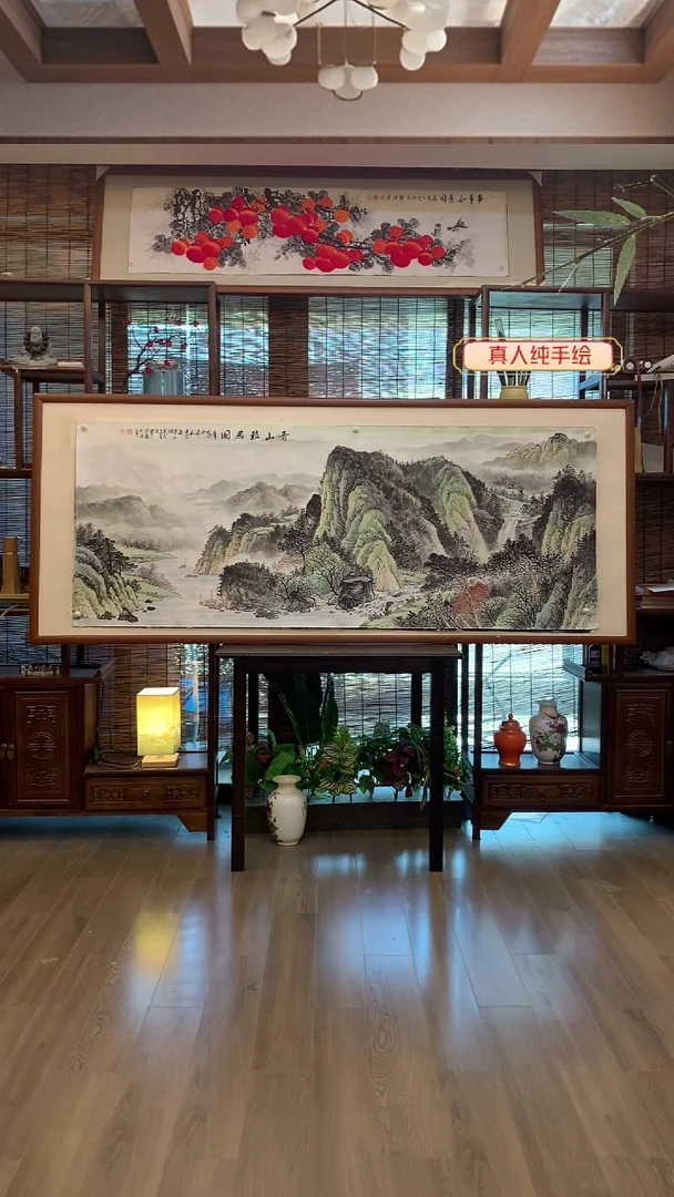国画国画纯手绘纯实木205*85cm