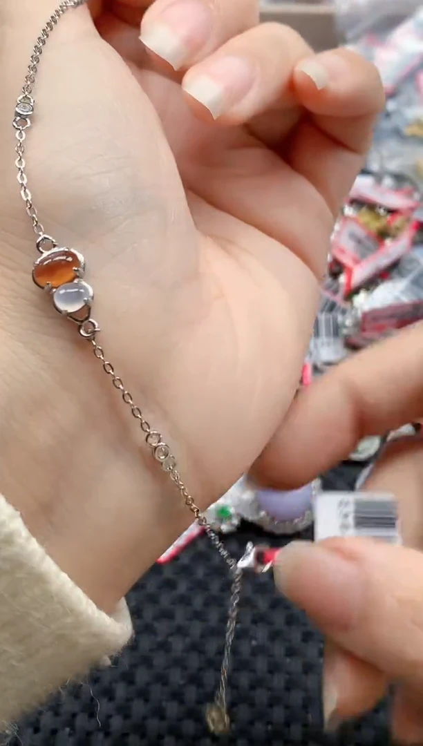 银S925镶嵌戒指翡翠天然A货缅甸翡翠