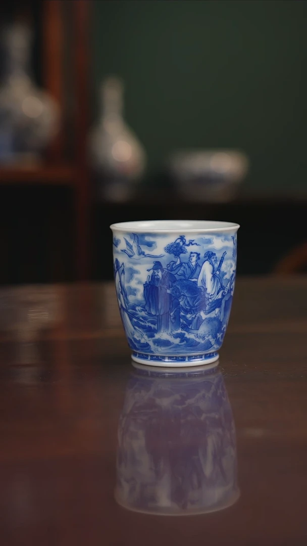 晓竹窑青花八仙过海