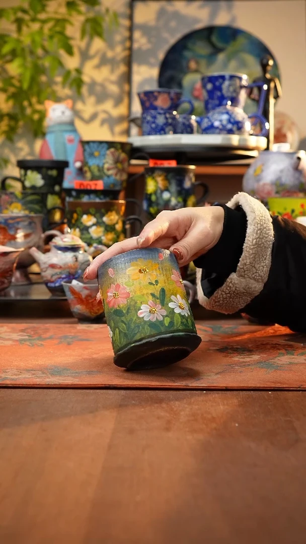 瓷片景德镇手工手绘1083