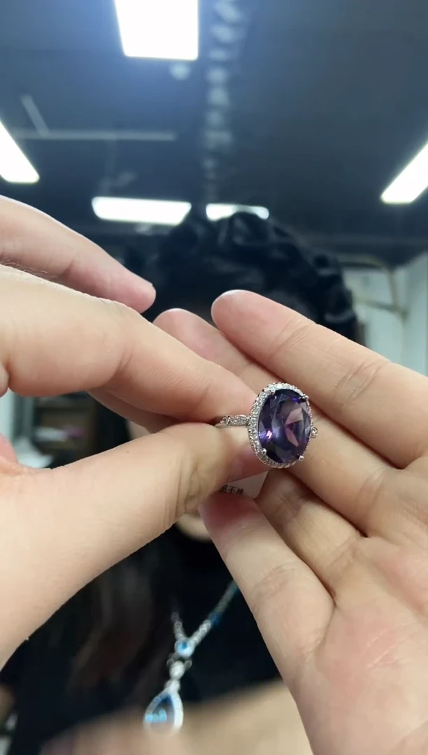 【闪购商品】水晶戒指未镶嵌多样性发其一颜色微差