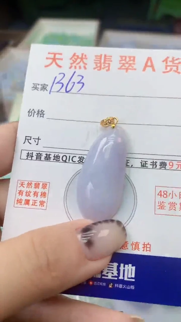 颈饰未镶嵌翡翠天然A货翡翠挂件