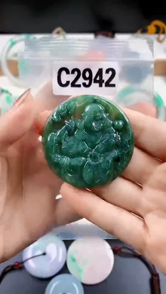 颈饰未镶嵌翡翠天然翡翠吊坠挂件
