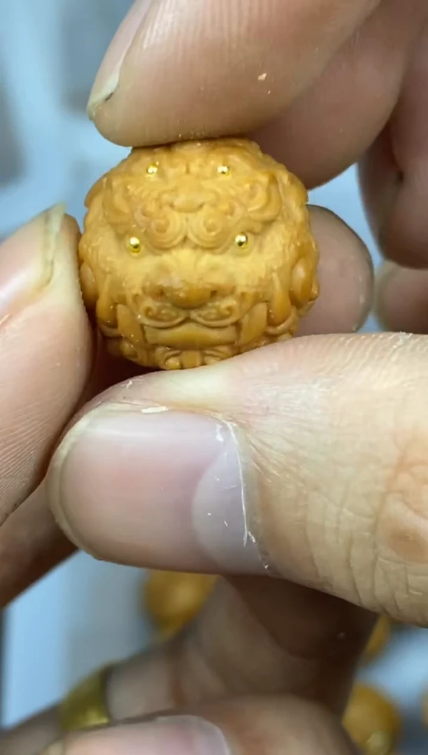 猴头核桃吊坠4目唐狮