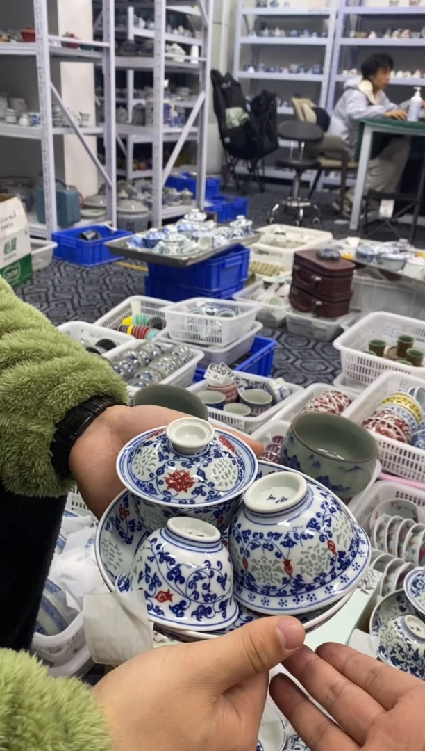 摆件陶景德陶瓷茶具套装