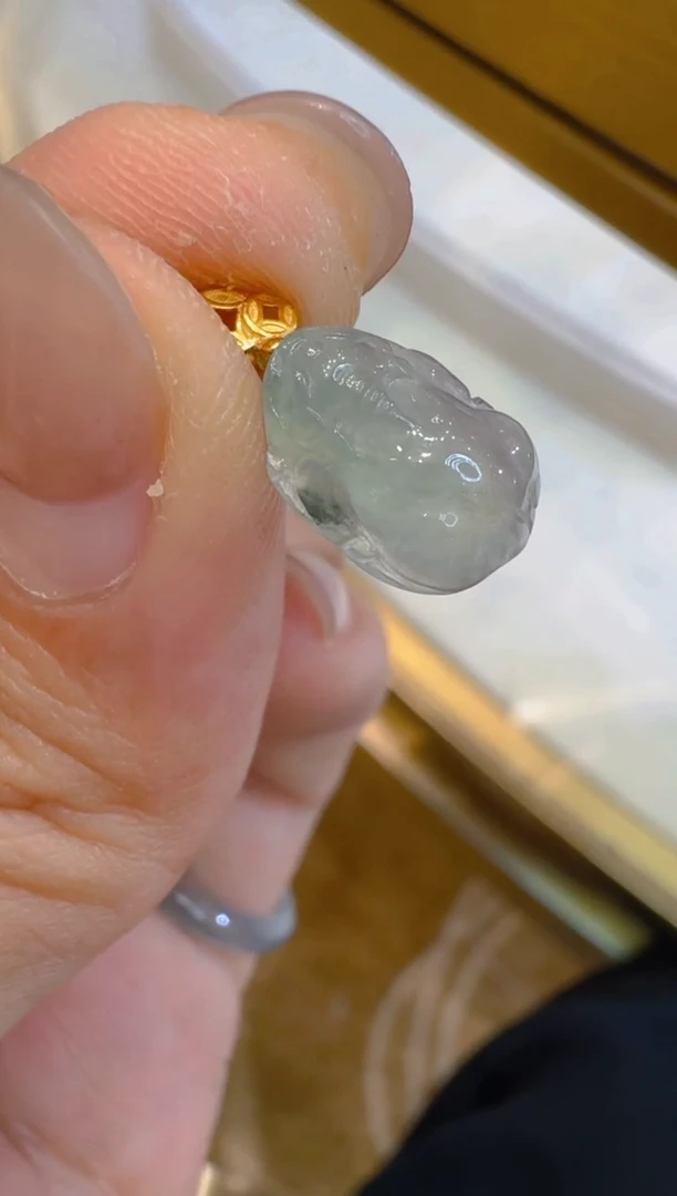 吊坠(不含链)18K金镶嵌翡翠多样性团购发一件