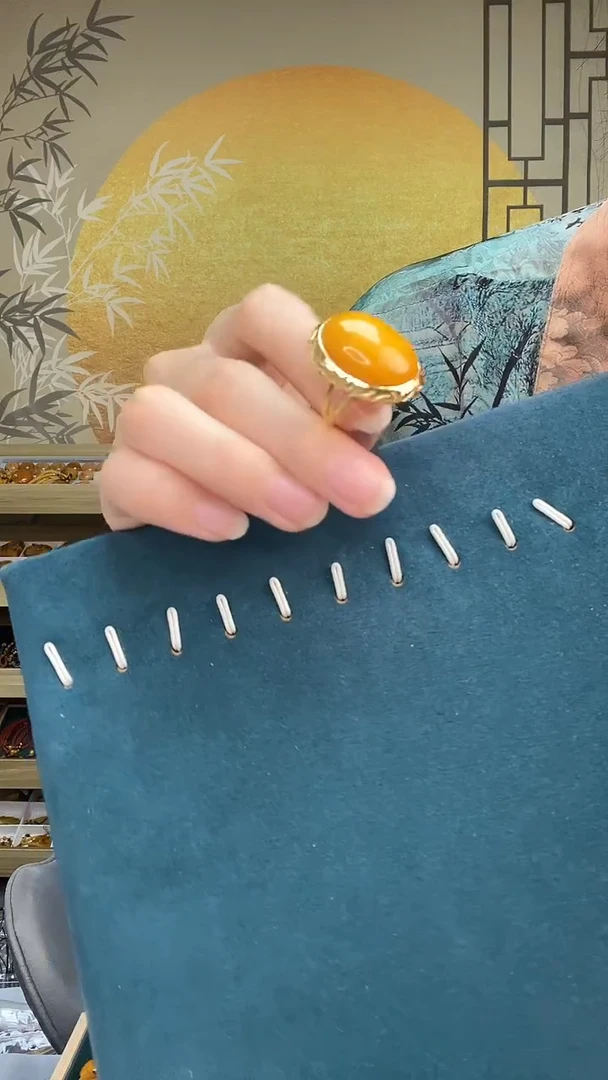 裸石琥珀未镶嵌天然蜜蜡A1059