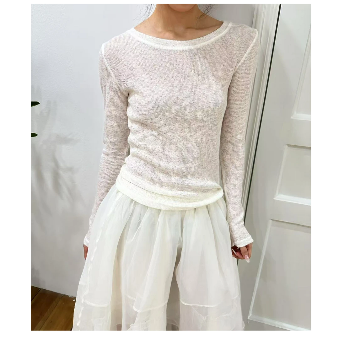 R-春夏福秒薄款百搭圆领T恤 #11860