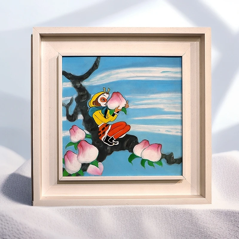 《悟真猴》油画 版画｜实木画框 简约 现代 客厅 卧室 儿童房 挂画