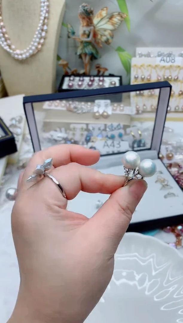 未镶嵌戒指淡水珍珠多样性发其一【非无瑕】