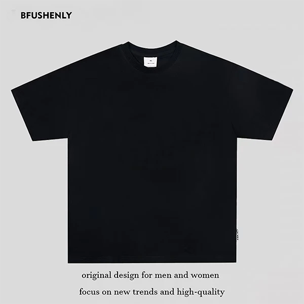 【49号链接】2025奢品男女同款简约重磅情侣百搭宽松高档T恤