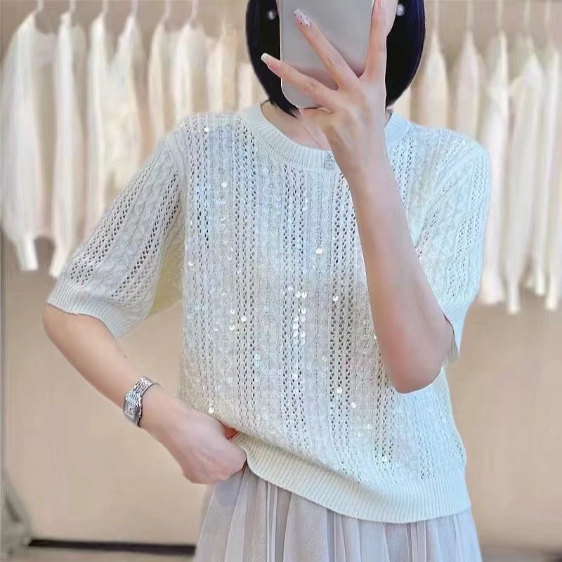 （找对应的编码下单）新款2025年春夏季时尚显瘦上衣针织衫现货