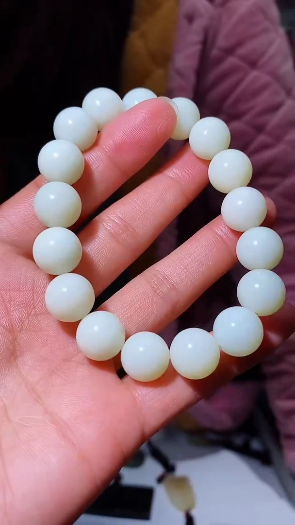 【闪购商品】和田玉手串未镶嵌卡12