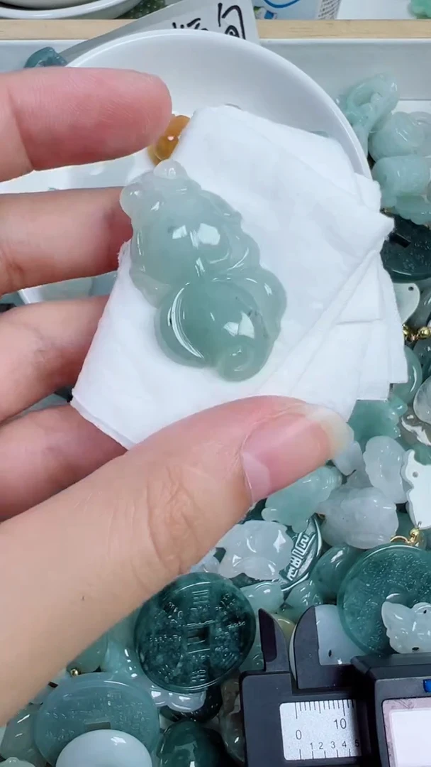 散珠翡翠596号链接，A货翡翠