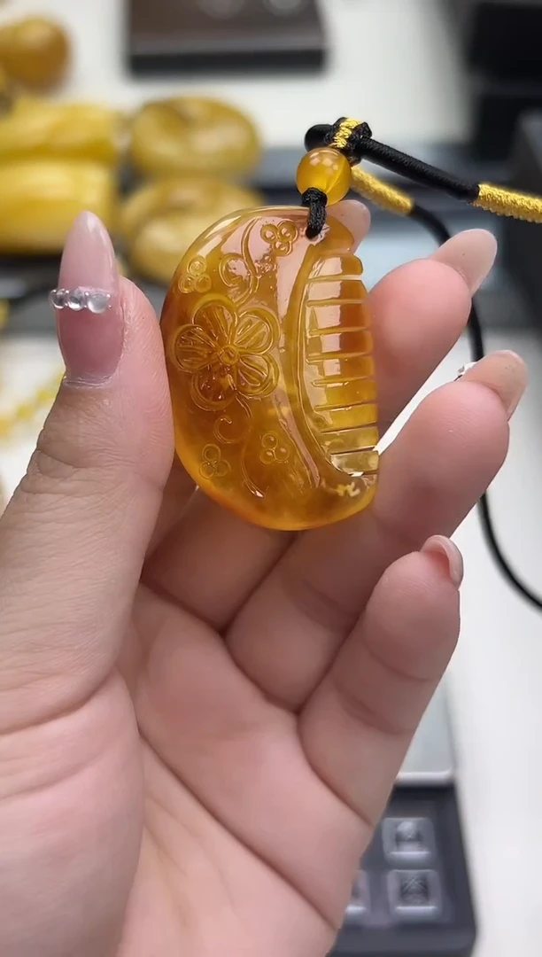 裸石琥珀未镶嵌天然琥珀蜜蜡吊坠