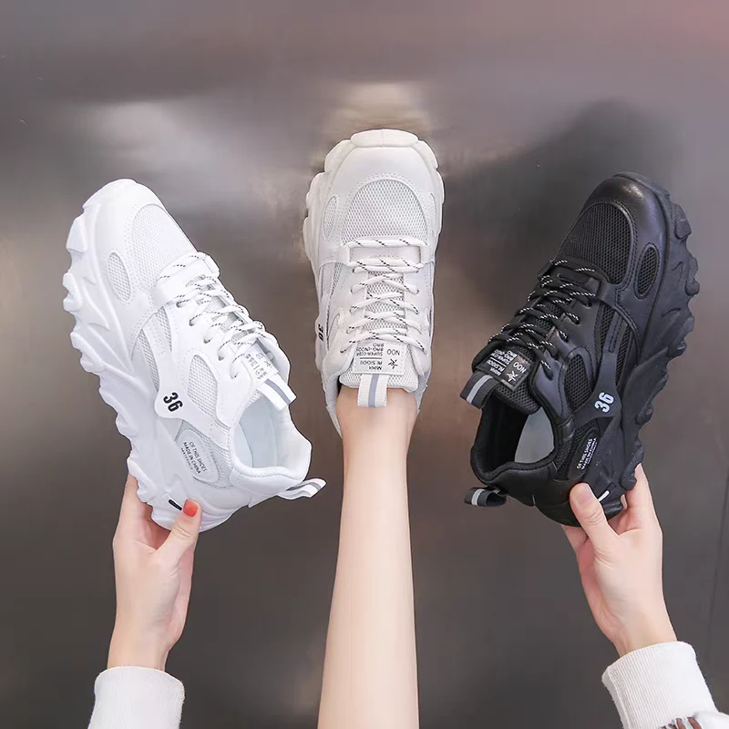 Z180-透气百搭老爹鞋女款春季新款韩版潮流轻便不累脚运动鞋