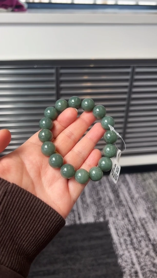 未镶嵌手串和田玉且末蓝手串卡14