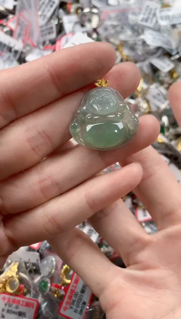 18K金镶嵌戒指翡翠222----6