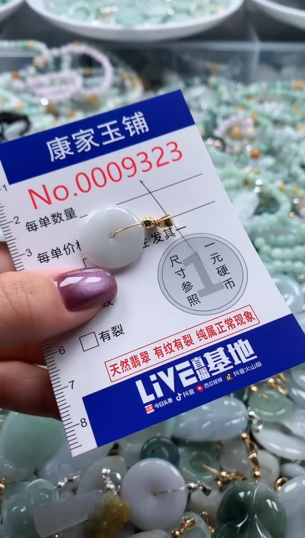 翡翠未镶嵌吊坠(不含链)9323