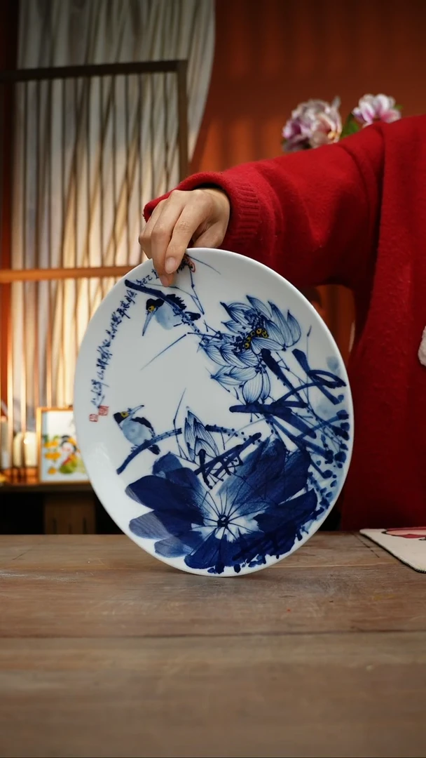 【简家甄选】景德镇设计师釉下手绘陶瓷