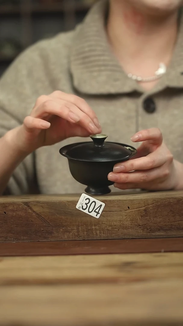 设计师手作款牧渔盖碗