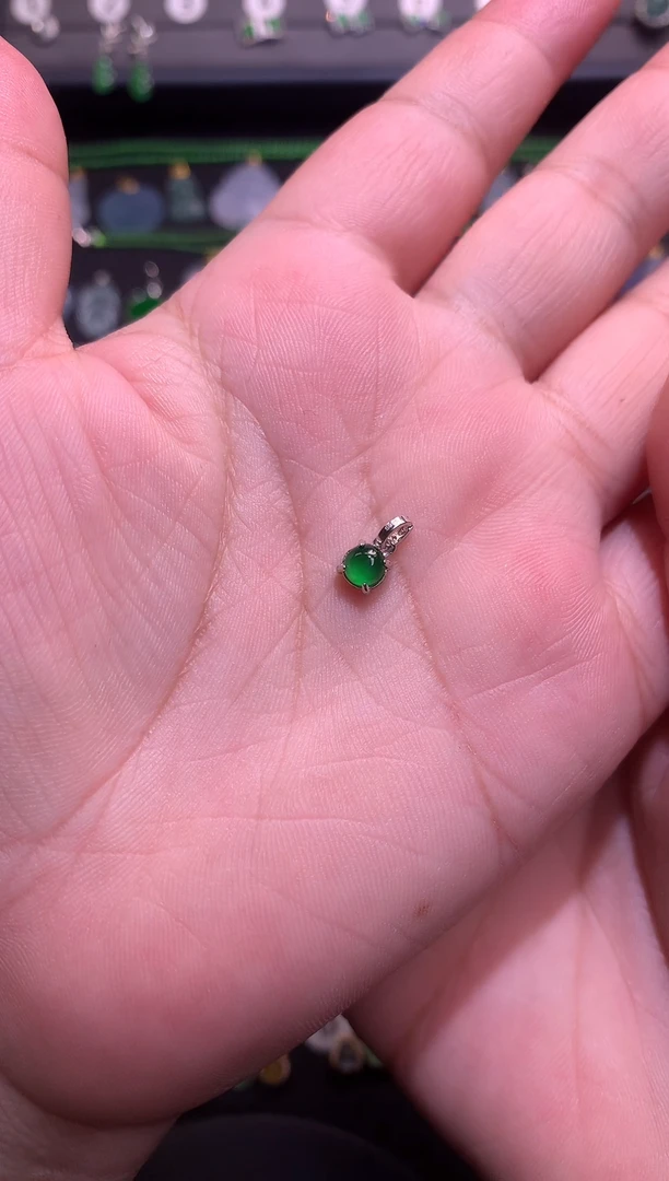【闪购商品】翡翠吊坠(不含链)银S925镶嵌1