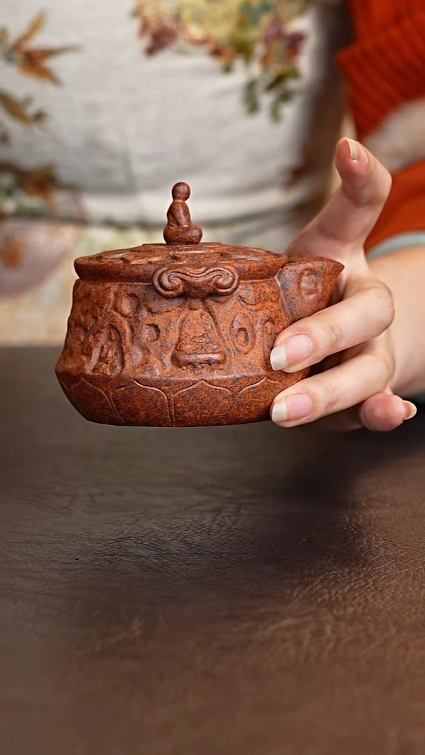 无相宝瓶紫砂手抓壶