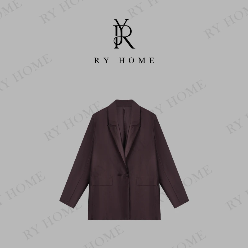 【容雨RYHOME】莱赛尔“生活极简”高级感戗驳领显瘦西服外套252W2245