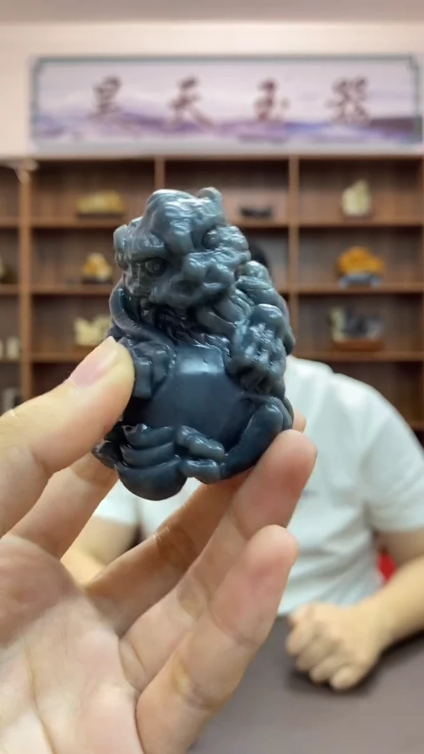 【闪购商品】和田玉手把未镶嵌貔貅抱球手把