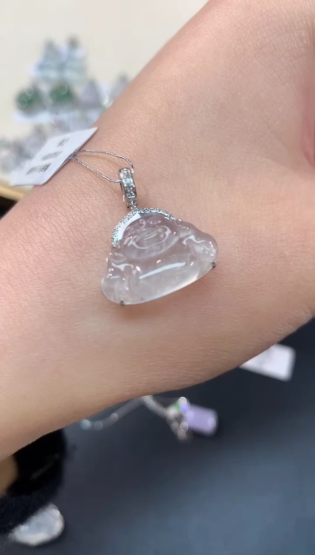 【小袁甄选】翡翠佛公吊坠(不含链)-18K-多样性发其一DY01|CXQ21