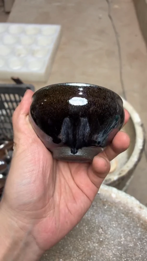 茶盏真柴烧建盏换点柴火