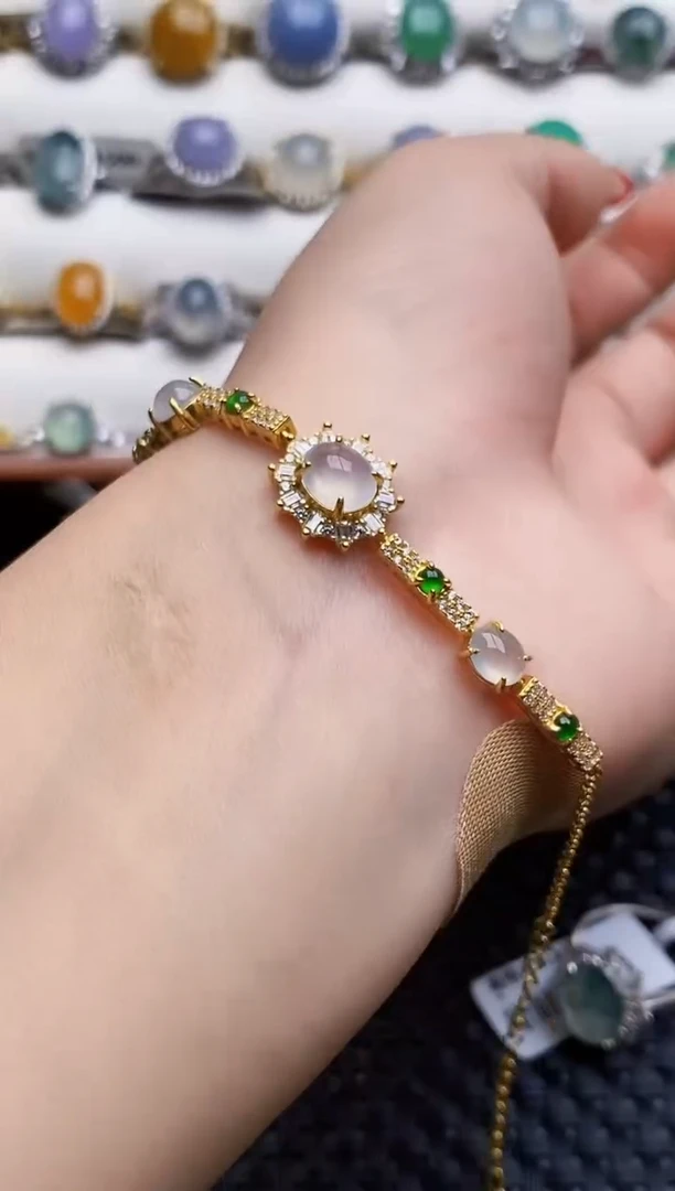 银S925镶嵌戒指翡翠6301