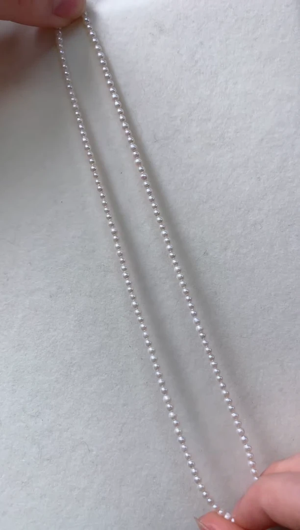 【闪购商品】淡水珍珠项链18K金镶嵌S374|399