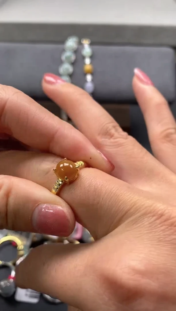 【闪购商品】翡翠戒指银S925镶嵌4444444     2