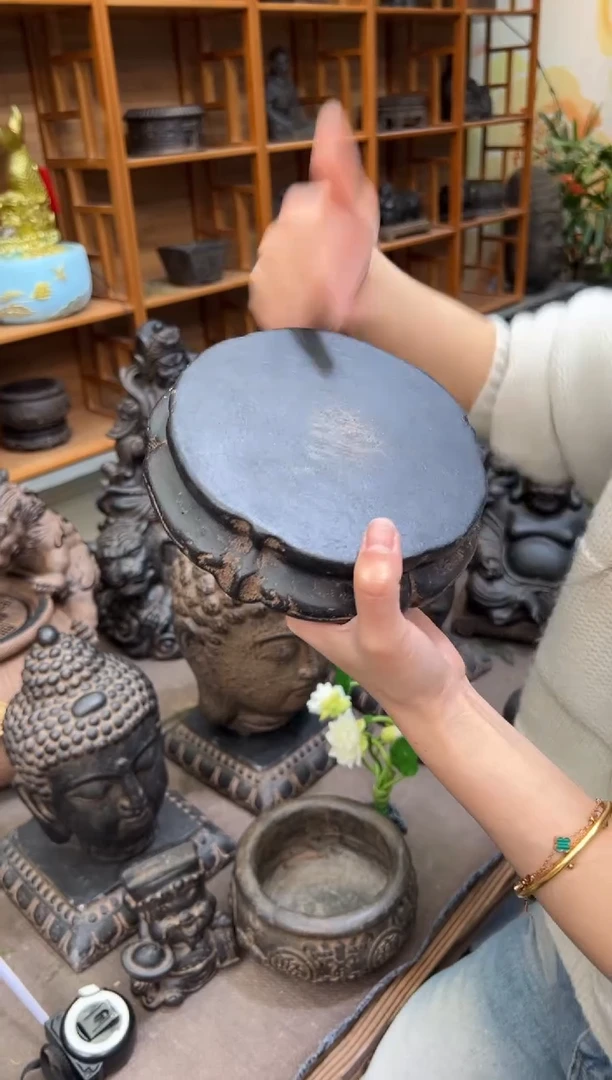 陶土【火山泥】金箍坛底座