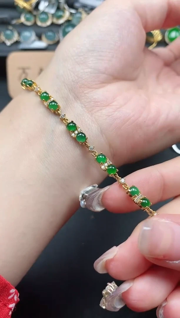 翡翠戒指银S925镶嵌51511