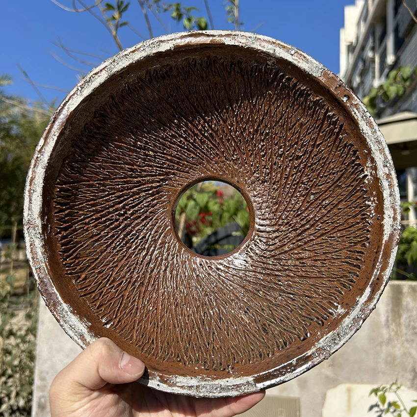 客家刷薯器煎薯饼用炸薯丸粗陶制刷擂钵磨薯器做土豆泥手工烧制