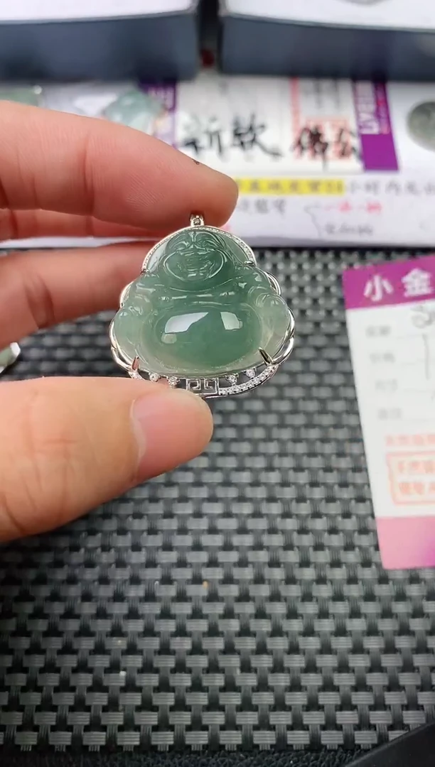 翡翠银S925镶嵌颈饰·