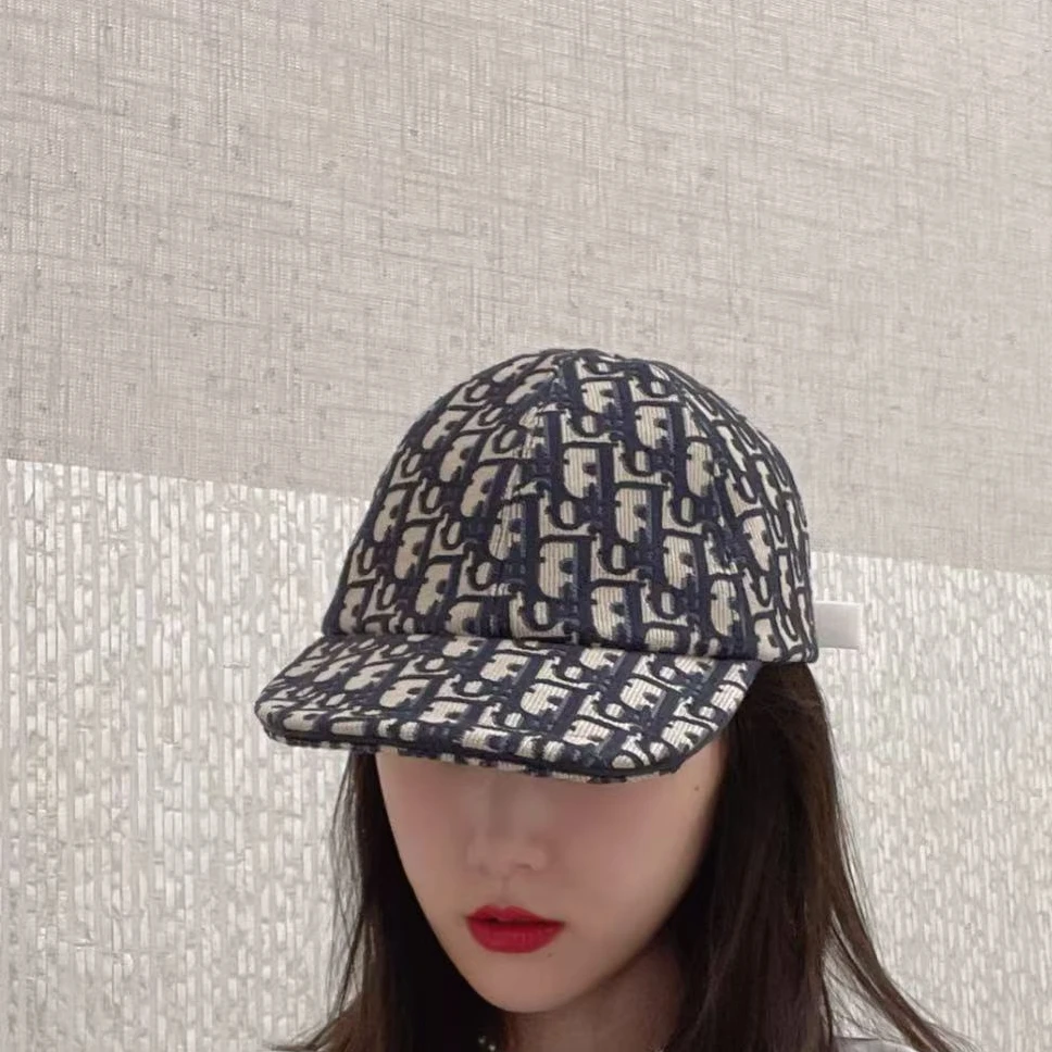 未使用 DIOR/迪奥 logo印花图案鸭舌帽