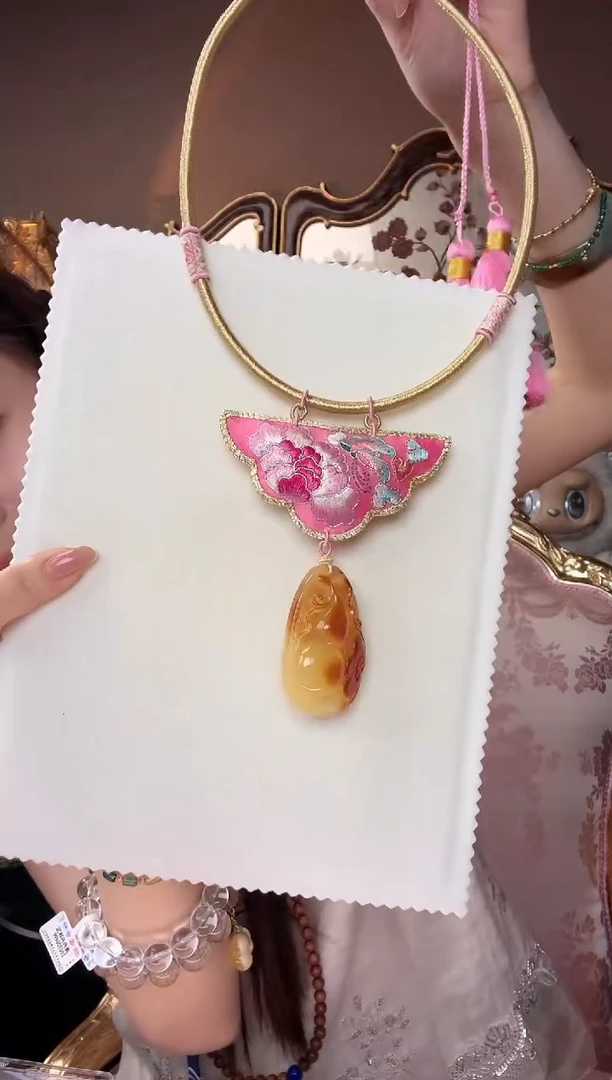 未镶嵌颈饰蜜蜡蜜蜡葫芦项圈