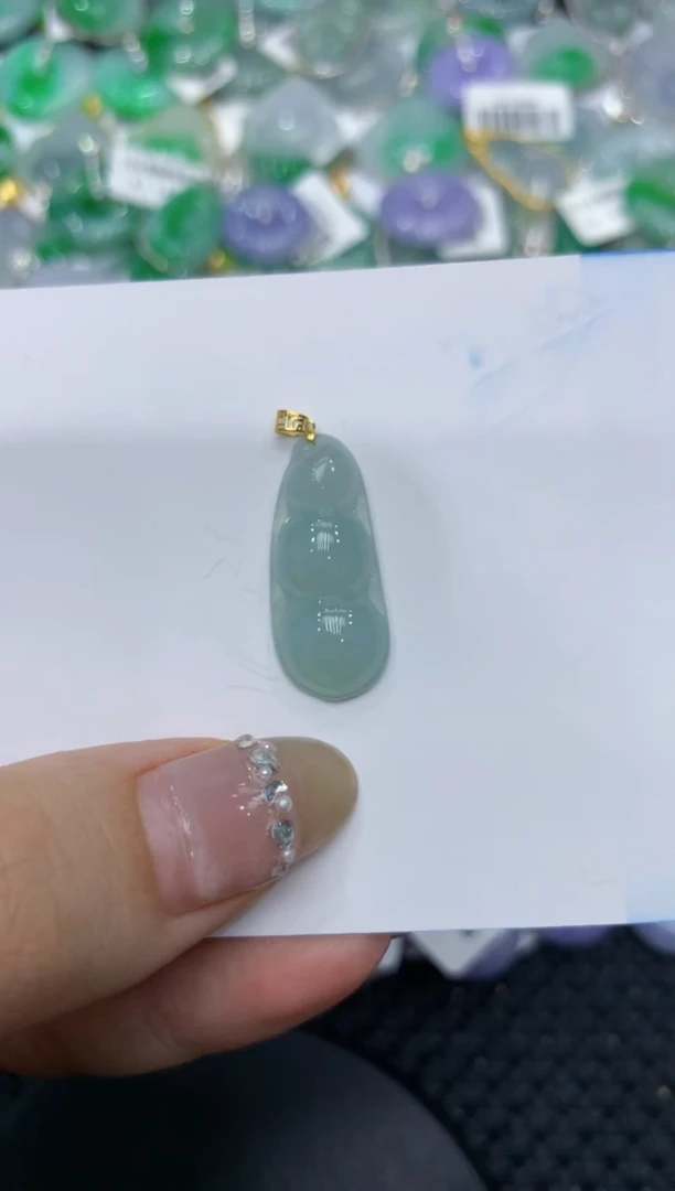 【闪购商品】翡翠颈饰18K金镶嵌222222222