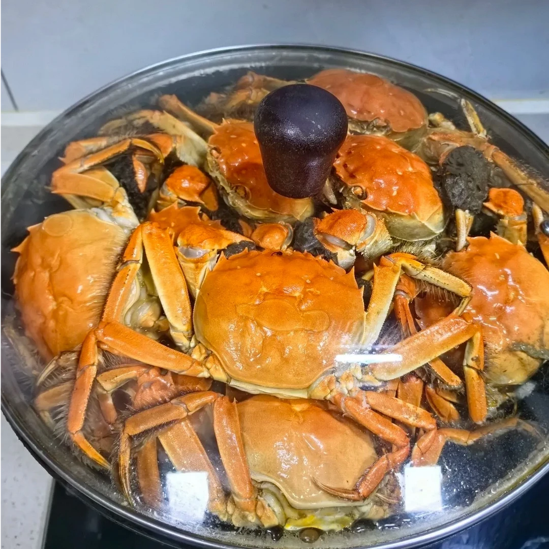 L活蟹盘锦河蟹产地直发顺丰稻田母蟹（0.8-1.1两/只）有硬黄