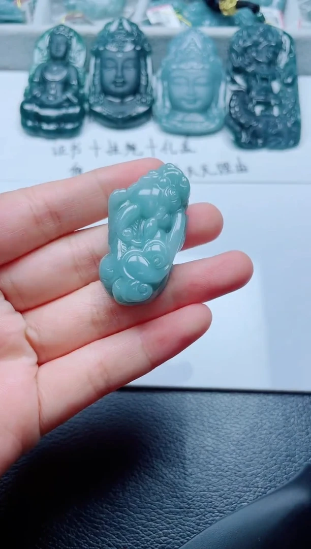 颈饰未镶嵌翡翠多样性发货随机发货-貔貅